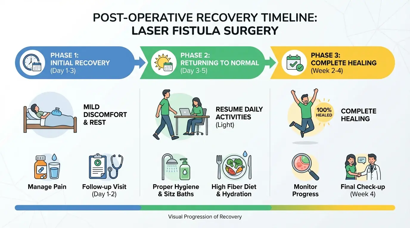 Recovery After Laser Fistula Surgery